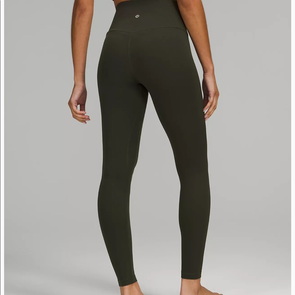 Dark olive Lululemon align leggings